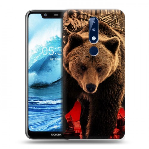 Дизайнерский силиконовый чехол для Nokia 5.1 Plus Медведи