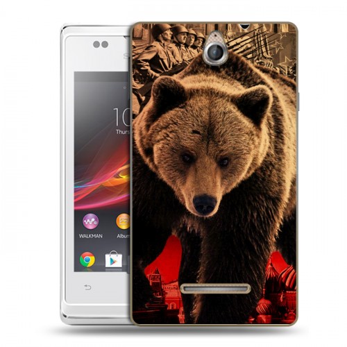 Дизайнерский пластиковый чехол для Sony Xperia E Медведи