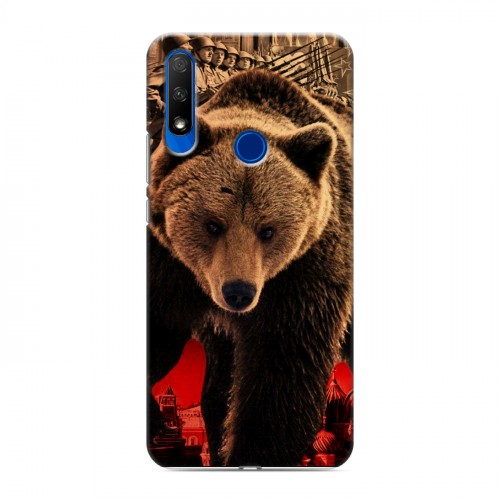 Дизайнерский силиконовый с усиленными углами чехол для Huawei Honor 9X Медведи