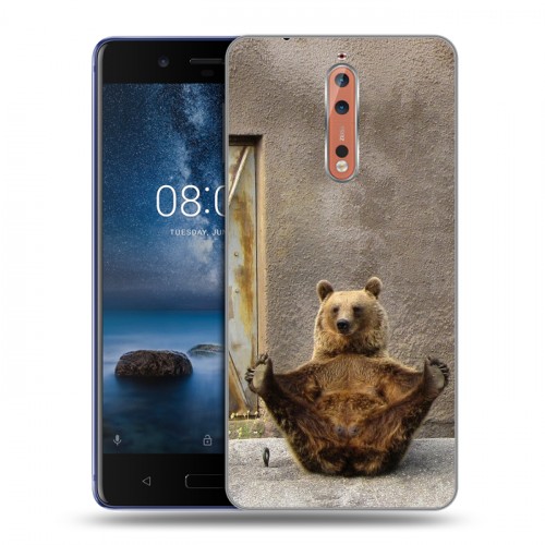 Дизайнерский пластиковый чехол для Nokia 8 Медведи