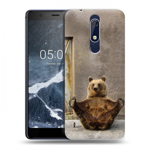 Дизайнерский пластиковый чехол для Nokia 5.1 Медведи