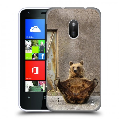 Дизайнерский пластиковый чехол для Nokia Lumia 620 Медведи