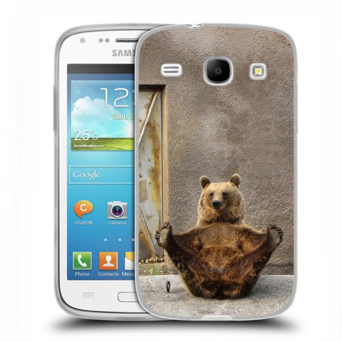 Дизайнерский пластиковый чехол для Samsung Galaxy Core Медведи