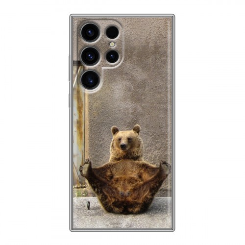 Дизайнерский пластиковый чехол для Samsung Galaxy S24 Ultra Медведи
