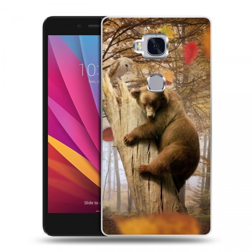 Дизайнерский силиконовый чехол для Huawei Honor 5X Медведи