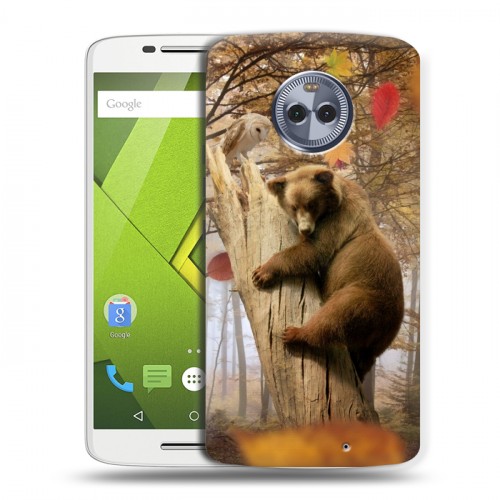 Дизайнерский пластиковый чехол для Motorola Moto X4 Медведи