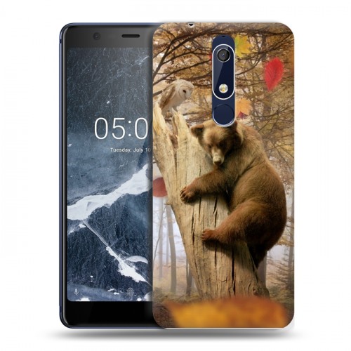 Дизайнерский пластиковый чехол для Nokia 5.1 Медведи