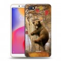 Дизайнерский пластиковый чехол для Xiaomi RedMi 6A Медведи