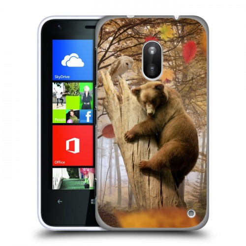 Дизайнерский пластиковый чехол для Nokia Lumia 620 Медведи