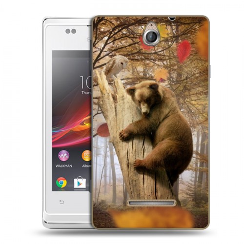 Дизайнерский пластиковый чехол для Sony Xperia E Медведи