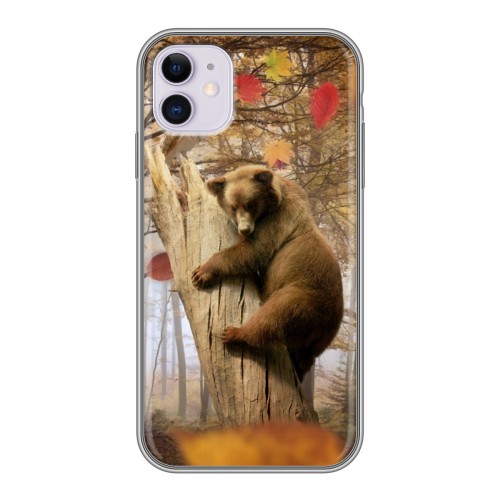 Дизайнерский силиконовый чехол для Iphone 11 Медведи