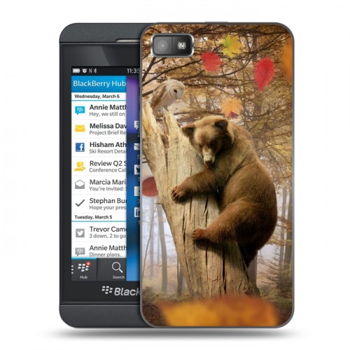 Дизайнерский пластиковый чехол для BlackBerry Z10 Медведи