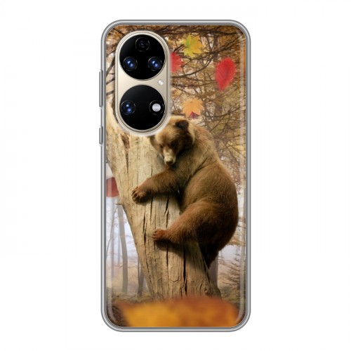 Дизайнерский силиконовый чехол для Huawei P50 Pro Медведи