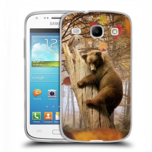 Дизайнерский силиконовый чехол для Samsung Galaxy Core Медведи