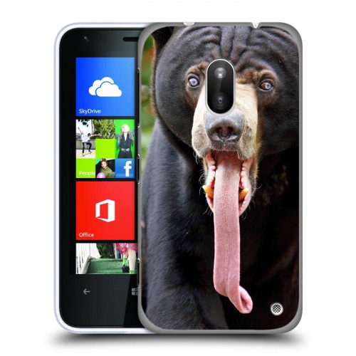 Дизайнерский пластиковый чехол для Nokia Lumia 620 Медведи