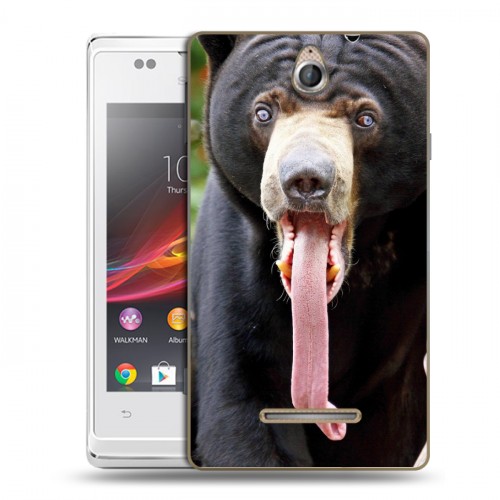 Дизайнерский пластиковый чехол для Sony Xperia E Медведи