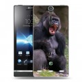 Дизайнерский пластиковый чехол для Sony Xperia S Обезьяны