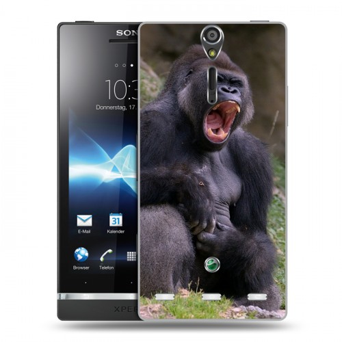 Дизайнерский пластиковый чехол для Sony Xperia S Обезьяны