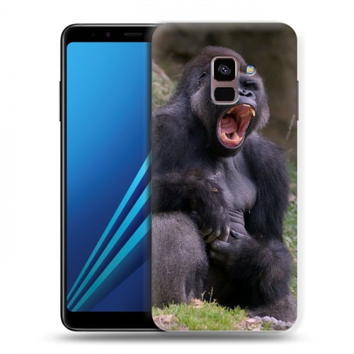 Дизайнерский пластиковый чехол для Samsung Galaxy A8 Plus (2018) Обезьяны