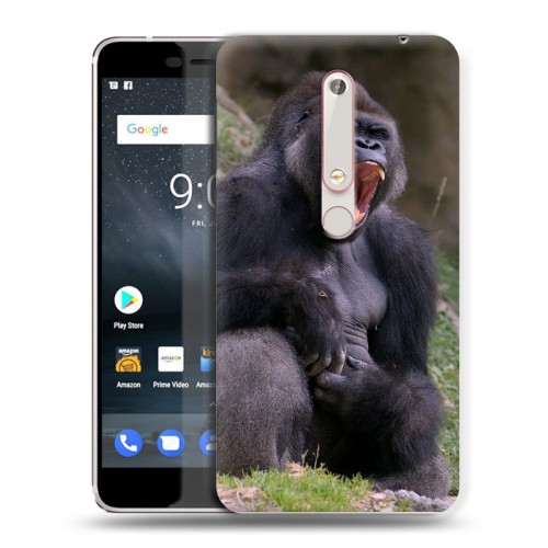 Дизайнерский пластиковый чехол для Nokia 6 (2018) Обезьяны