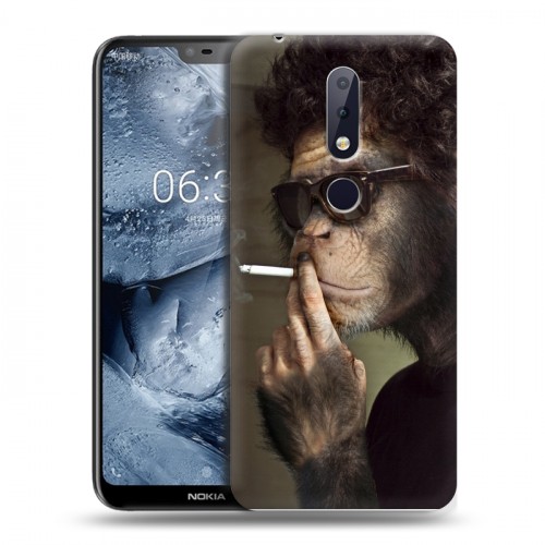 Дизайнерский пластиковый чехол для Nokia 6.1 Plus Обезьяны