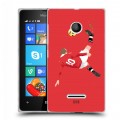 Дизайнерский пластиковый чехол для Microsoft Lumia 435