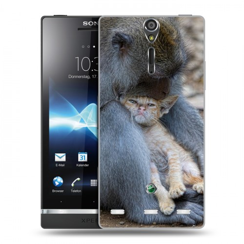 Дизайнерский пластиковый чехол для Sony Xperia S Обезьяны