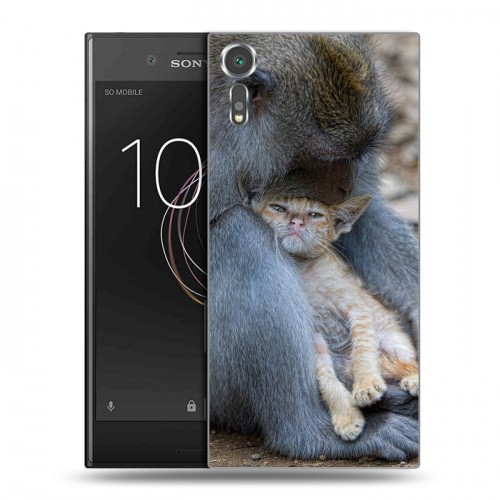 Дизайнерский пластиковый чехол для Sony Xperia XZs Обезьяны