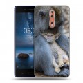 Дизайнерский пластиковый чехол для Nokia 8 Обезьяны