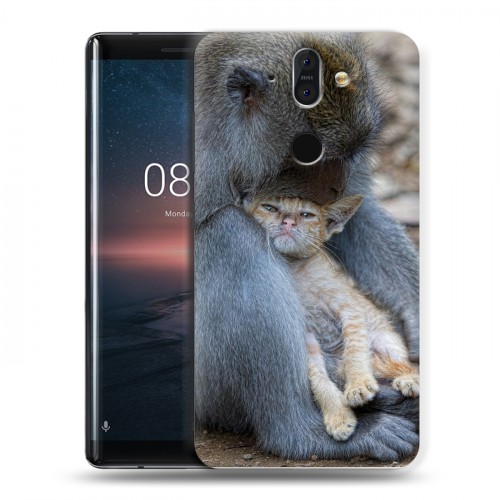 Дизайнерский силиконовый чехол для Nokia 8 Sirocco Обезьяны