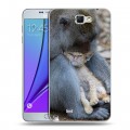 Дизайнерский пластиковый чехол для Samsung Galaxy Note 2 Обезьяны