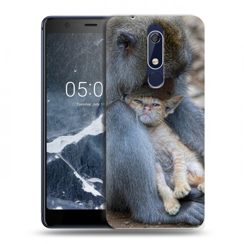 Дизайнерский пластиковый чехол для Nokia 5.1 Обезьяны