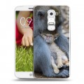 Дизайнерский пластиковый чехол для LG Optimus G2 mini Обезьяны