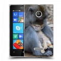 Дизайнерский пластиковый чехол для Microsoft Lumia 435 Обезьяны