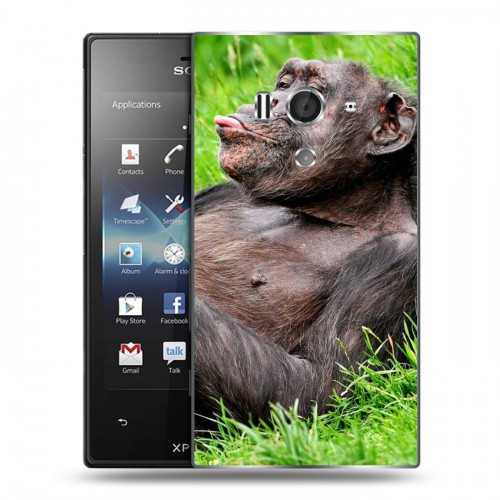 Дизайнерский пластиковый чехол для Sony Xperia acro S Обезьяны