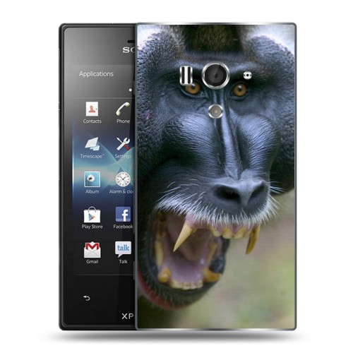 Дизайнерский пластиковый чехол для Sony Xperia acro S Обезьяны