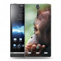 Дизайнерский пластиковый чехол для Sony Xperia S Обезьяны