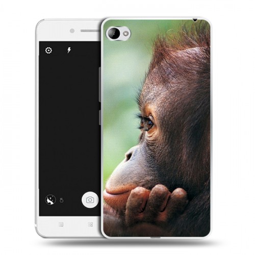 Дизайнерский пластиковый чехол для Lenovo S90 Обезьяны