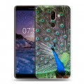 Дизайнерский пластиковый чехол для Nokia 7 Plus Павлины