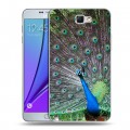 Дизайнерский пластиковый чехол для Samsung Galaxy Note 2 Павлины