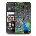 Дизайнерский пластиковый чехол для HTC Desire 700 Павлины