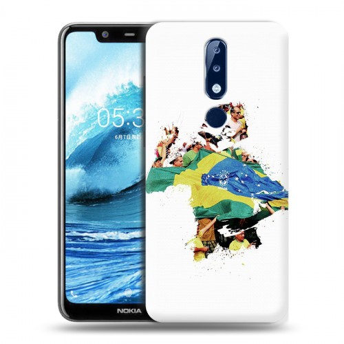 Дизайнерский силиконовый чехол для Nokia 5.1 Plus