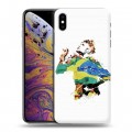 Дизайнерский силиконовый чехол для Iphone Xs Max