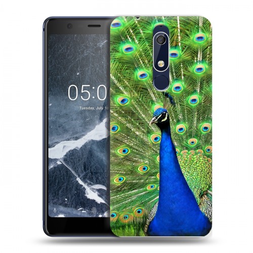 Дизайнерский пластиковый чехол для Nokia 5.1 Павлины