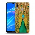 Дизайнерский пластиковый чехол для Huawei Y6 (2019) Павлины