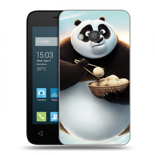 Дизайнерский силиконовый чехол для Alcatel One Touch Pixi 4 (4) Панды