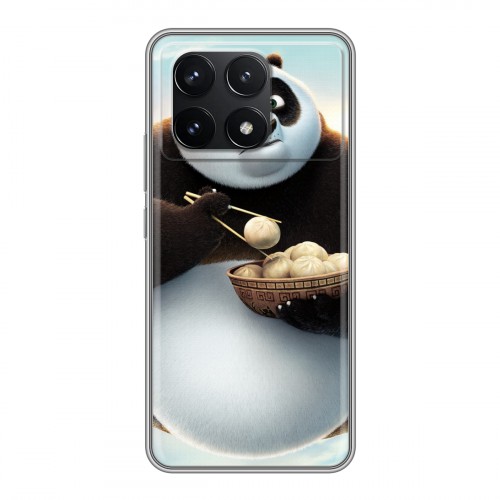 Дизайнерский силиконовый чехол для Xiaomi Redmi K70 5G Панды