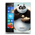 Дизайнерский пластиковый чехол для Microsoft Lumia 435 Панды