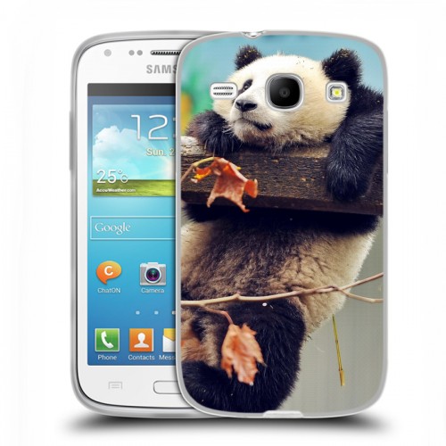 Дизайнерский пластиковый чехол для Samsung Galaxy Core Панды