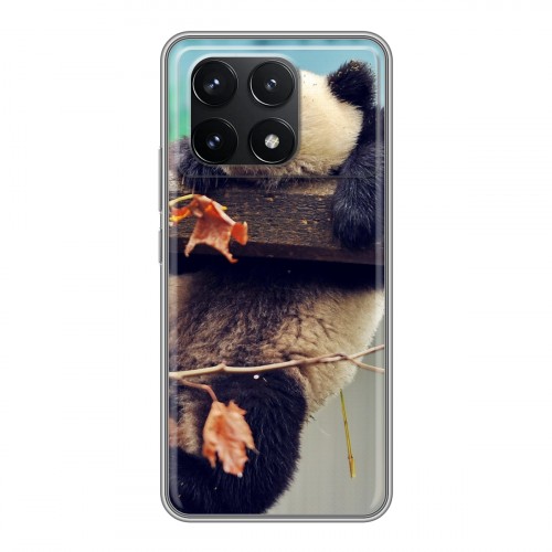 Дизайнерский силиконовый чехол для Xiaomi Redmi K70 5G Панды